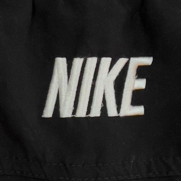 Vintage Nike Swim Spellout Drawstring Black Swim Trunks Board Shorts Men's XL - Picture 5 of 8